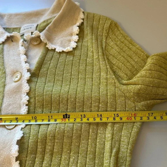 Cassi Namoda X J.Crew Limited Edition Collared Ribbed Sweater | Size Large - Picture 5 of 8